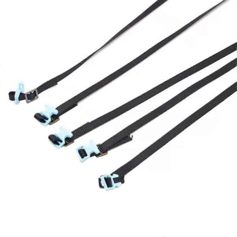 Lot de 5 cordes pour barres de toit de voiture RC 1/10 SCX10 (bleues)