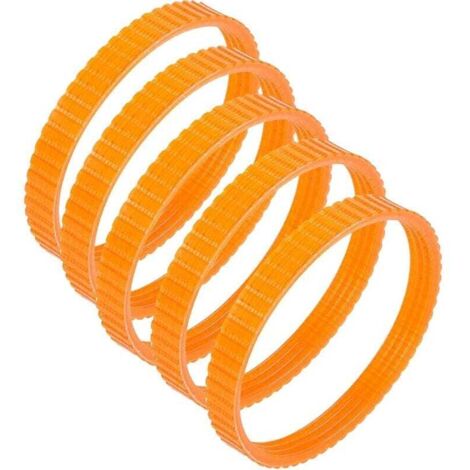 Lot de 5 courroies d'entraînement de rabot électrique Orange 1900B de 9,6 mm