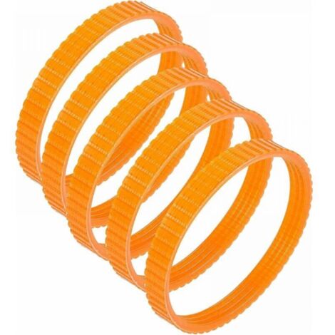 Lot de 5 courroies d'entraînement pour rabot électrique – Longueur 238 mm – Largeur 9,6 mm – Transmission fluide et silencieuse - 1900B