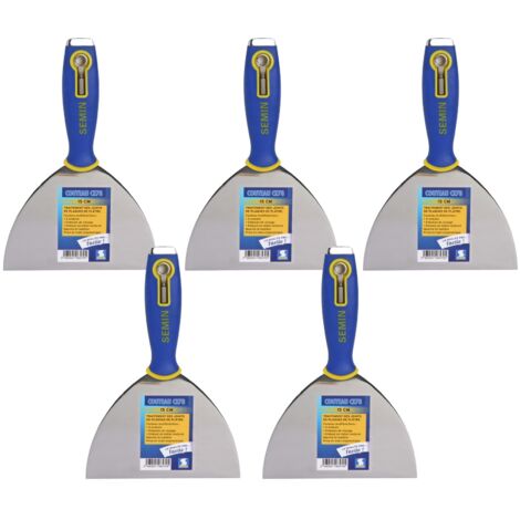 Lot de 5 couteaux à enduire multifonctions Semin CE 78 -15 cm