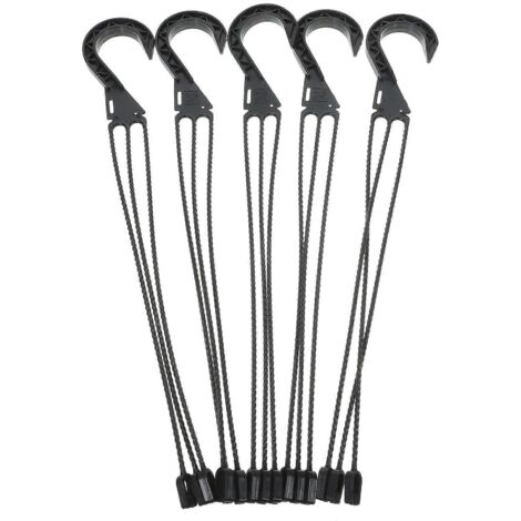 Lot de 5 crochets pour suspensions de pots de fleurs, supports pour plantes et jardin.