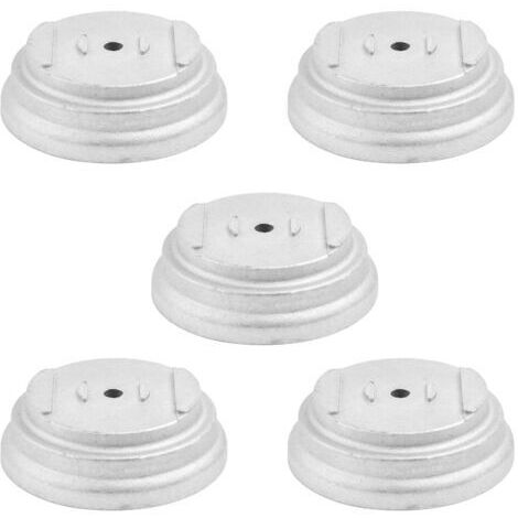 Lot de 5 débroussailleuses en aluminium avec couvercle en aluminium, design portable et amovible