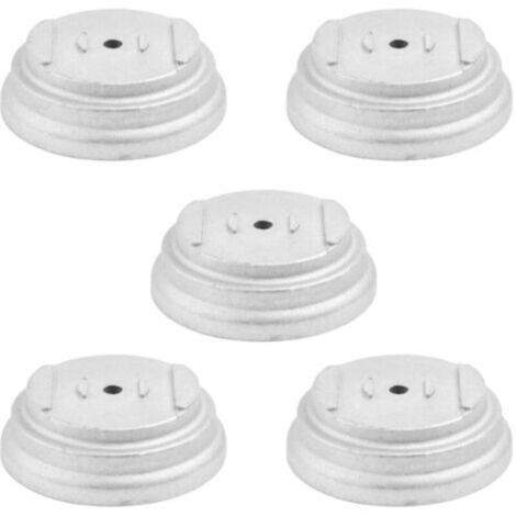 Lot de 5 débroussailleuses en aluminium avec couvercle en aluminium, design portable et amovible