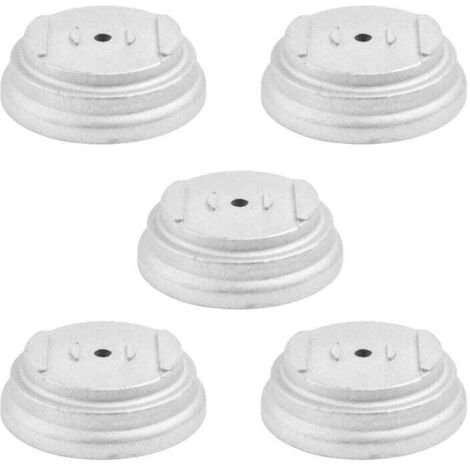 Lot de 5 débroussailleuses en aluminium avec couvercle en aluminium, design portable et amovible-Crezuo