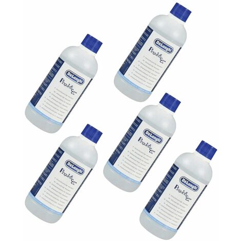 Lot de 5 détartrants 500ml (5551016300) Accessoires et entretien ARIAGEL, DELONGHI, MIZUSHI, RADEL, SIMAC, SUPERCALOR, SUPERCLIMA