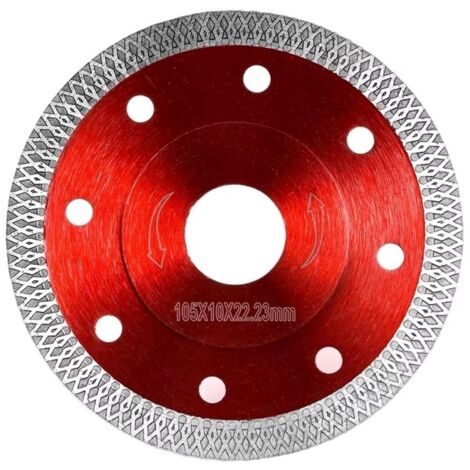 Lot de 5 Disque diamanté pour coupe à sec de 105 mm, pour carrelage, porcelaine, céramique, grès
