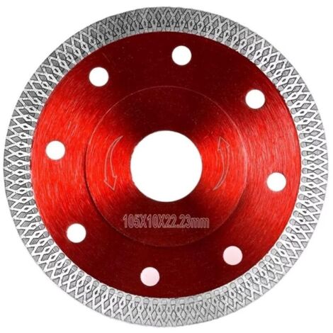 Lot de 5 Disque diamanté pour coupe à sec de 105 mm, pour carrelage, porcelaine, céramique, grès