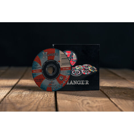 Lot de 5 disques à tronçonner droit pour inox 125 x 1,6 x 22,2mm AS 46 T - HANGER - 150004-5