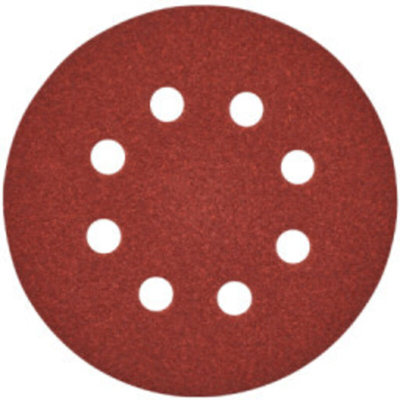Lot de 5 disques abrasifs AEG Diamètre 125 Grain 180 8 trous