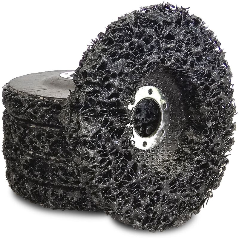 Lot de 5 disques de nettoyage, decapage pour meuleuse - 115 x 22 mm