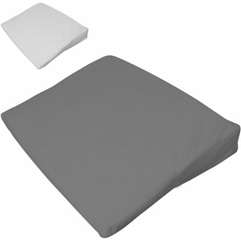 Lot de 5 draps housse 100% coton pour plan incliné - 40 cm de large - Gris - Monsieur Bébé