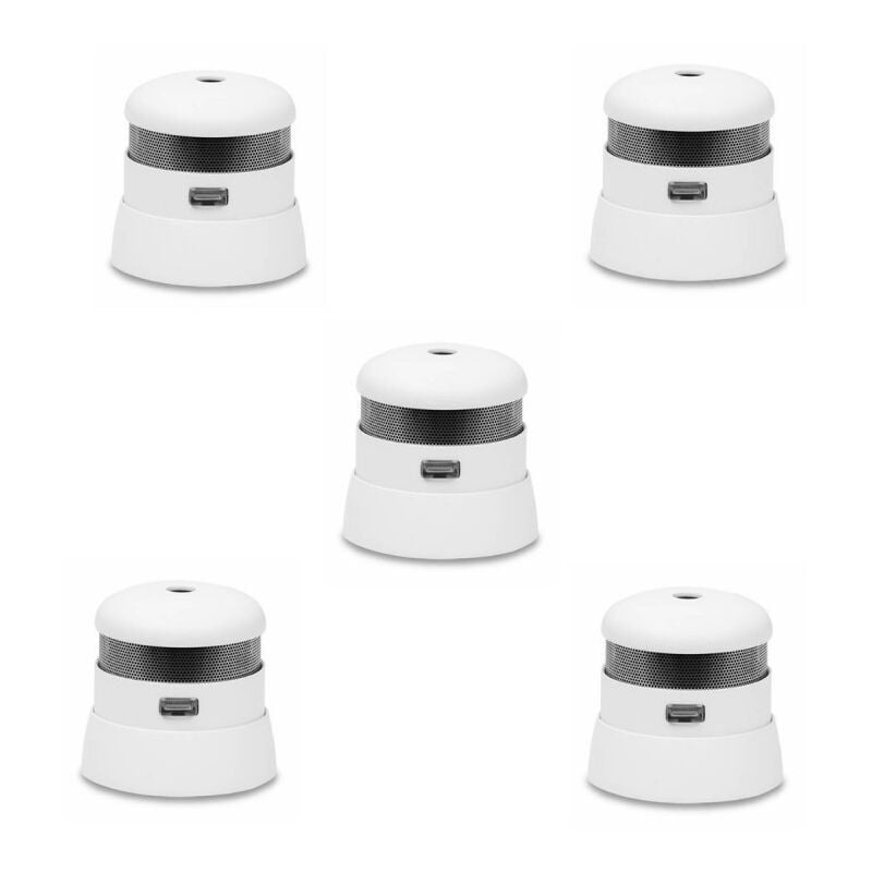 Lot de 5 détecteurs de fumée certifié nf cavius durée 10 ans X5 - Lifebox
