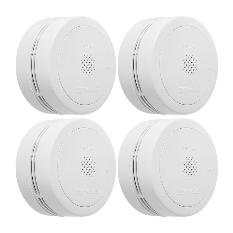 Lot de 5 détecteurs de fumée nf, Autonomie et Garantie 10 ans Siemens