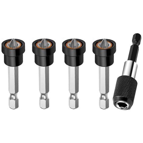 Lot de 5 embouts magnétiques de qualité supérieure pour vis à plaques de plâtre - PH2 A