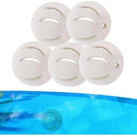 Lot de 5 éponges absorbantes d'huile pour piscine - Filtre de piscine - Boule éponge absorbant l'huile pour piscines, baignoires, spas
