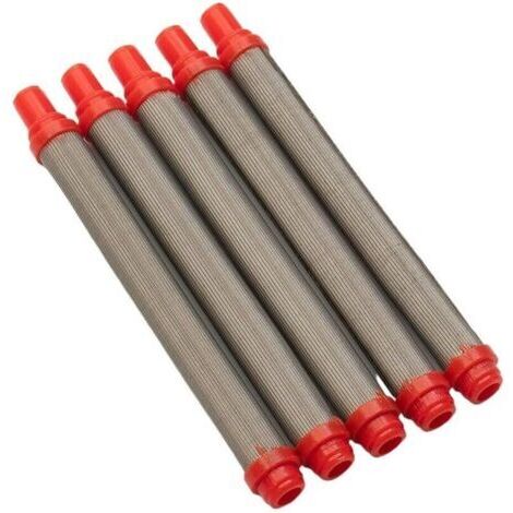Lot de 5 filtres à peinture sans air 200 mailles en acier inoxydable pour pistolet à peinture Wagner Airless