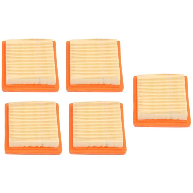 Prenfle - tonysa Lot de 5 Filtres à Air Tondeuse pour Outil de Jardin Stihl FS91, Panneau Filtre Papier Tondeuse Filtre à Air Tondeuse à Gazon Pièces