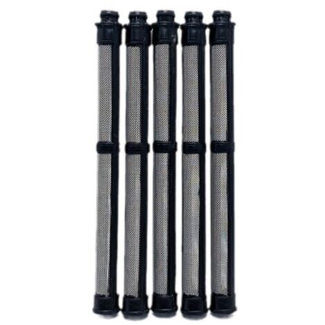Lot de 5 filtres de collecteur, filtre pulvérisateur de peinture sans air à 60 mailles, Airless Pulvérisateur Spray Pompe Filtre pour pistolet pulvérisateur