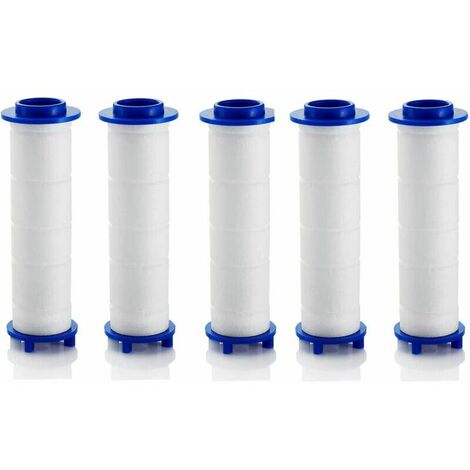 Lot de 5 filtres en coton PP, cartouches d'eau décantées pour filtre de douche pour osmose inverse, électrodes d'alimentation en eau et filtration des particules, 11,5 cm