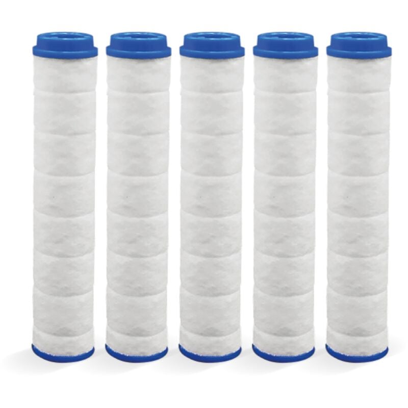 Venteo - Lot de 5 filtres pour douchette - savewater deluxe Filtre remplaçable - Pour pommeau de douche - Système de filtration des particules