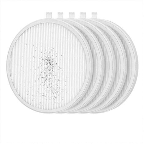 Lot de 5 filtres réutilisables pour collecteur de poussière d'ongles, compatibles avec MelodySusie HPro/SProR, filtration haute efficacité, économiques et écologiques.