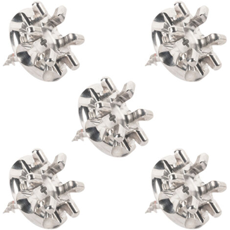 Lot de 5 Fixations crochet vis Placo Longueur 16 mm Alu - L'Attachante
