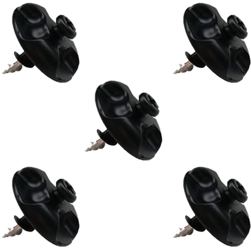 Lot de 5 Fixations déco vis Placo Noir L'attachante