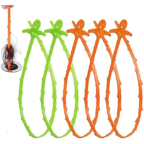 Lot de 5 Furet Deboucheur Canalisation,53cm Sink Unblocker Tool wc Flexible, Déboucheur canalisation Plomberie evier Sonde De Debouchage Pour Evier Canalisation - PCS