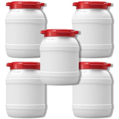 Lot de 5 Fûts CurTec 6L en HDPE : Stockage et Loisirs Sécurisés