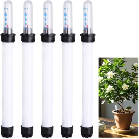 Lot de 5 Indicateur De Niveau D'eau, Plastique Transparent 22,8 Cm, Pour Plantes En Pot Et Jardin Intérieur