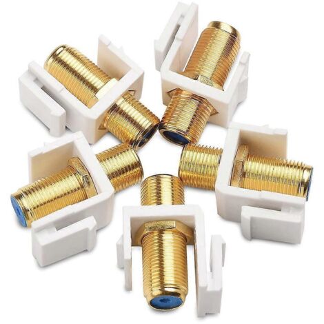 Lot de 5 inserts jack RG6, adaptateur de genre pour jack coaxial