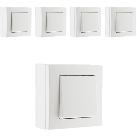 Lot de 5 interrupteurs va-et-vient Bel'Vue Zenitech