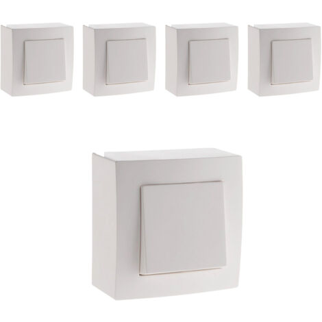 Lot de 5 interrupteurs va et vient Presto - Zenitech