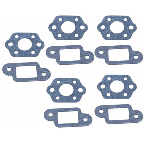 Lot de 5 joints d'échappement et de carburateur, pièces de rechange pour tondeuse à gazon, joint de carburateur compatible avec tronçonneuses Stihl 017, 018, 021 (C)