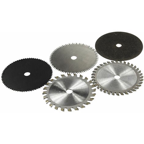 Lot de 5 lames de scie circulaire en HSS, 85 MM de diamètre