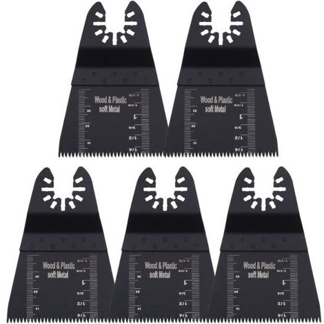 Lot de 5 lames de scie oscillantes pour outil multifonction 65 mm