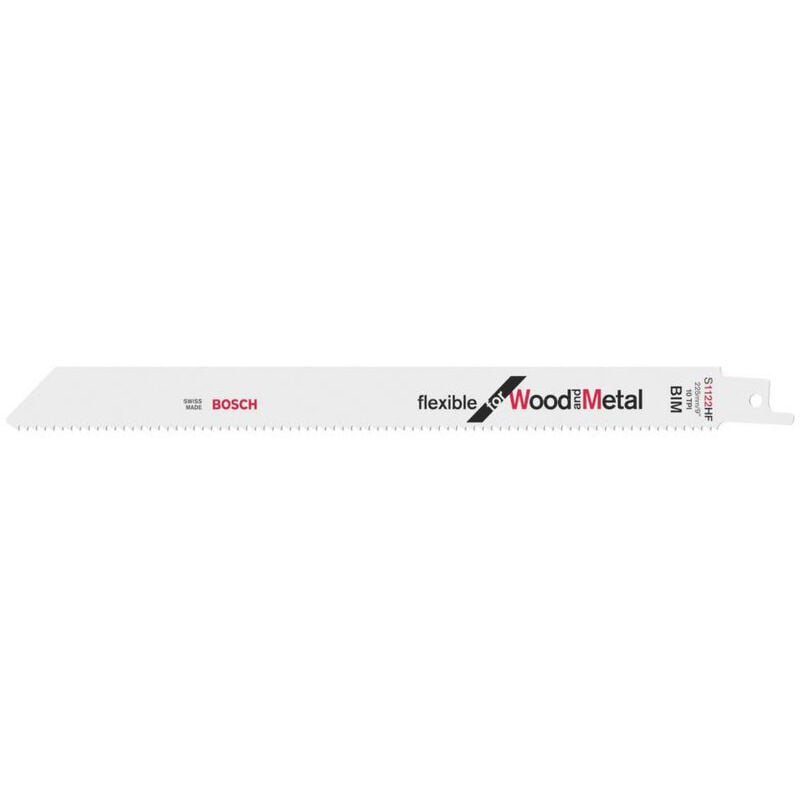 Bosch - Lot de 100 lames de scie sabre pour le bois et métal S1122HF 225mm 2608656034