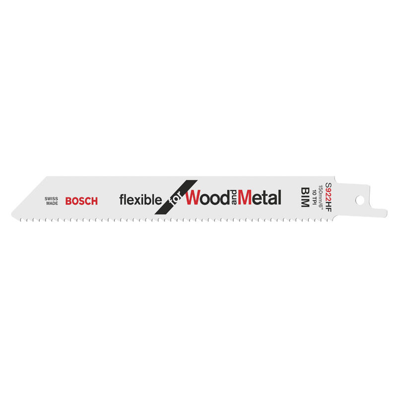 Bosch - Lame de scie s 922 hf, Flexible for Wood and Metal lot de 100