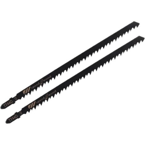 Lot de 5 lames de scie sauteuse longues T744D de 180 mm, pour une coupe rapide du bois et des produits dérivés. Outil à main pour le travail du bois.