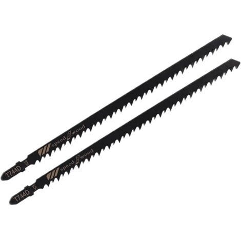 Lot de 5 lames de scie sauteuse longues T744D de 180 mm, pour une coupe rapide du bois et des produits dérivés. Outil à main pour le travail du bois.