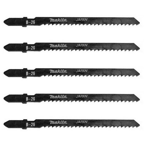 Lot de 5 lames de scie sauteuse MAKITA A-85771 pour bois et métal