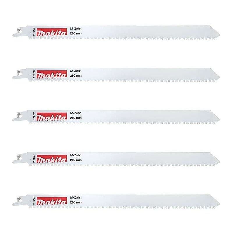 Makita - Lot de 5 Lames de scies récipros P-45727 M-Force 280 mm
