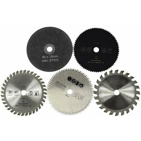 Lot de 5 lames en HSS pour scie circulaire, 85 mm, de la marque RTGPT