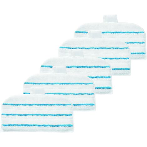 LOT DE 5 LINGETTES PATINS POUR NETTOYEUR STEAM MOP BLACK + DECKER