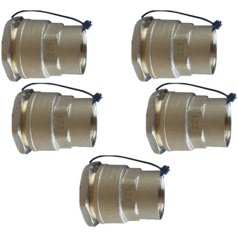 Lot de 5 Manchons laiton droit PEHD Ø25 Femelle 3/4" (20/27) - ACS 16 Bars - Arco