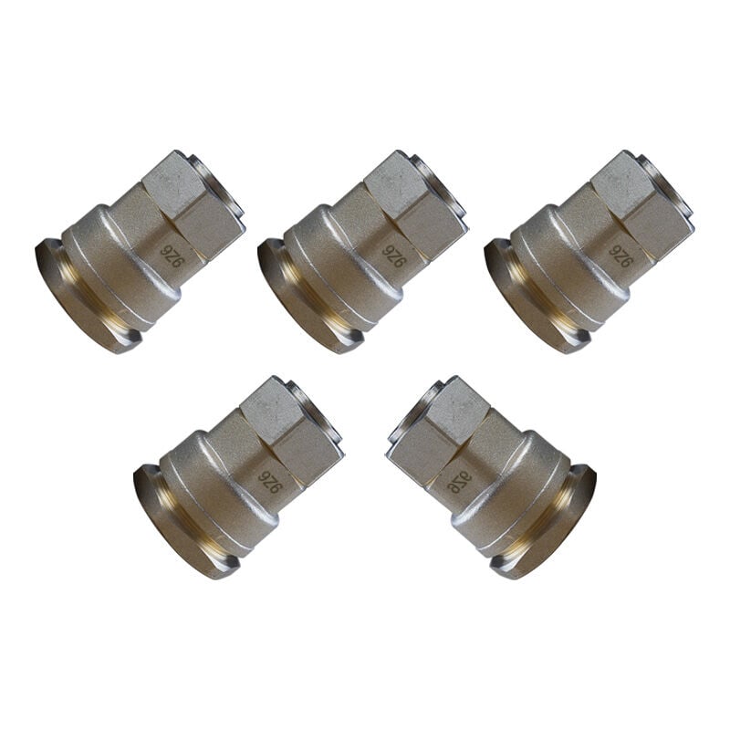 Lot de 5 Manchons Laiton droit pehd Ø25 Femelle Écrou libre 3/4' (20/27) - acs 16 Bars Arco