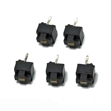 Lot de 5 micro-interrupteurs carrés pour souris IE3.0, IO1.1 et IE4.0 (0,74 N).