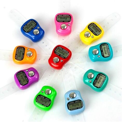 Lot de 5 mini compteurs numériques LCD avec affichage numérique
