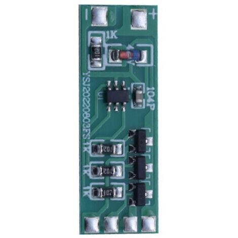 Lot de 5 modules lumineux LED clignotants 3-12V (rouge et bleu, comme illustré)