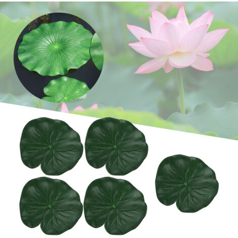 Lot de 5 Nénuphars Artificiels pour Décoration de Piscine ou Aquarium - Idéal pour la Mise en Scène et les Accessoires de Danse - Taille Petite-AUTRES
